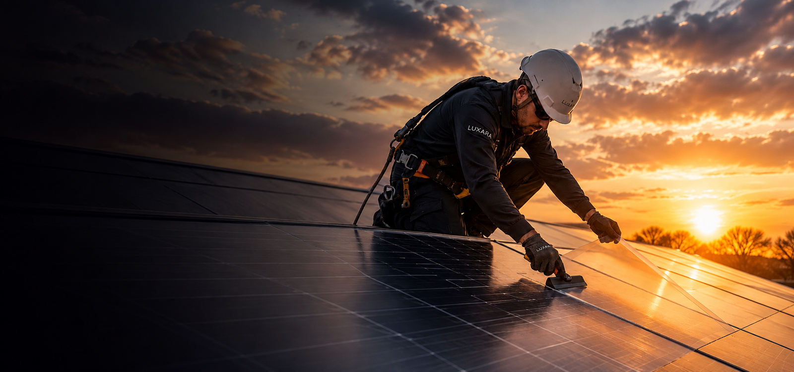 Aplicación de lámina técnica sobre módulos fotovoltaicos